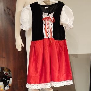 Halloween Girls Red and Black Costume Dress